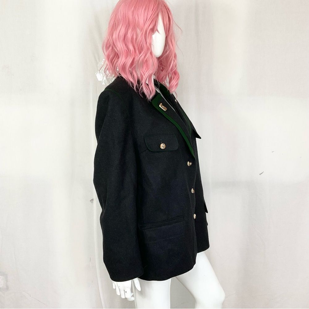 Vintage 60’s Josef Leichtfried Original Loden Wool Blazer Jacket Gray Green L - Picture 4 of 9